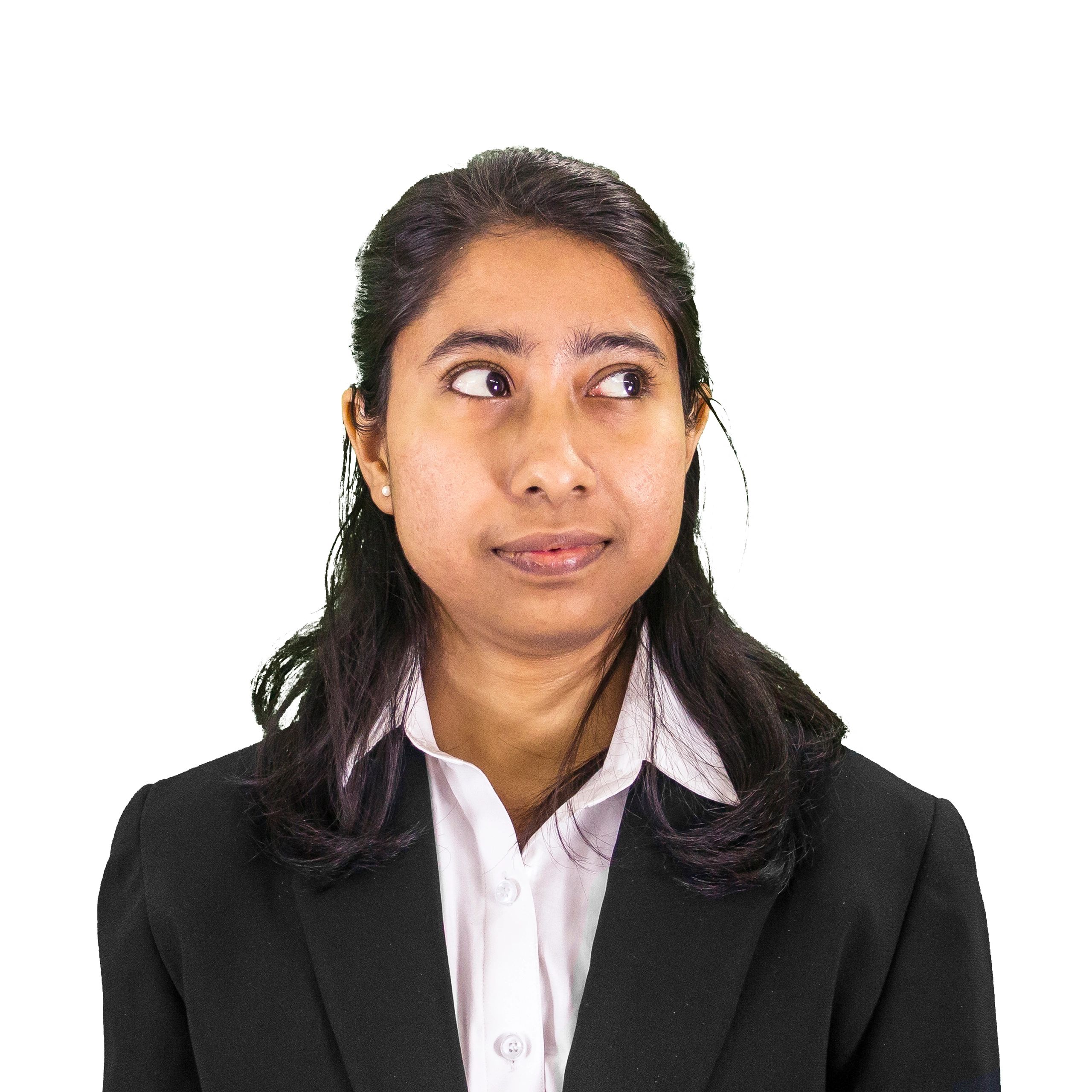 Portrait of business client